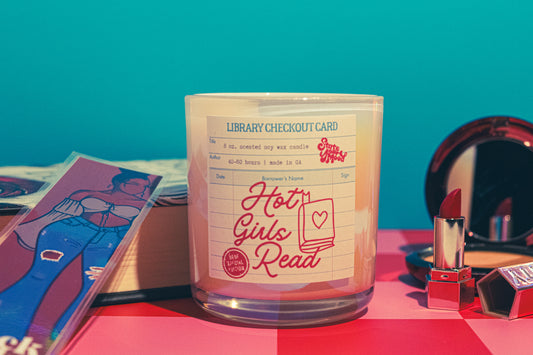 hot girls read books candle (preorder)