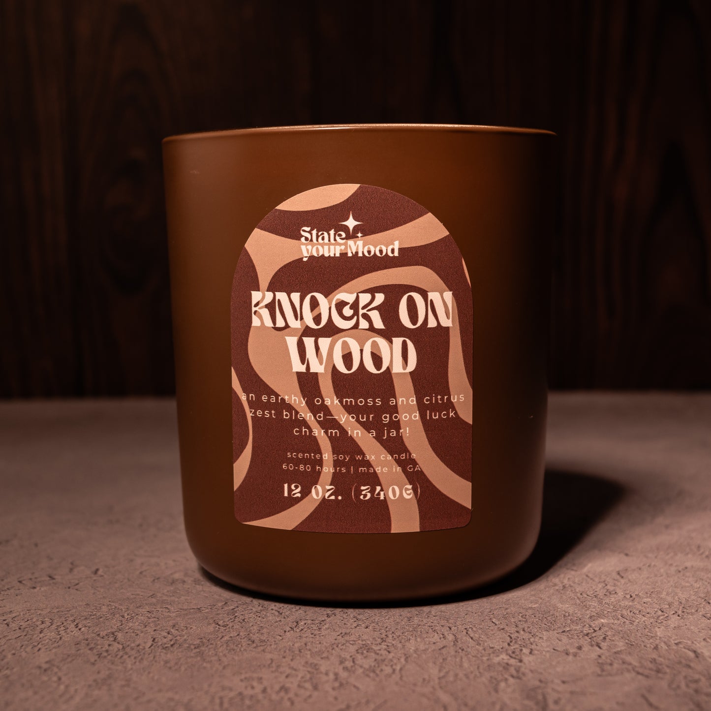 knock on wood candle