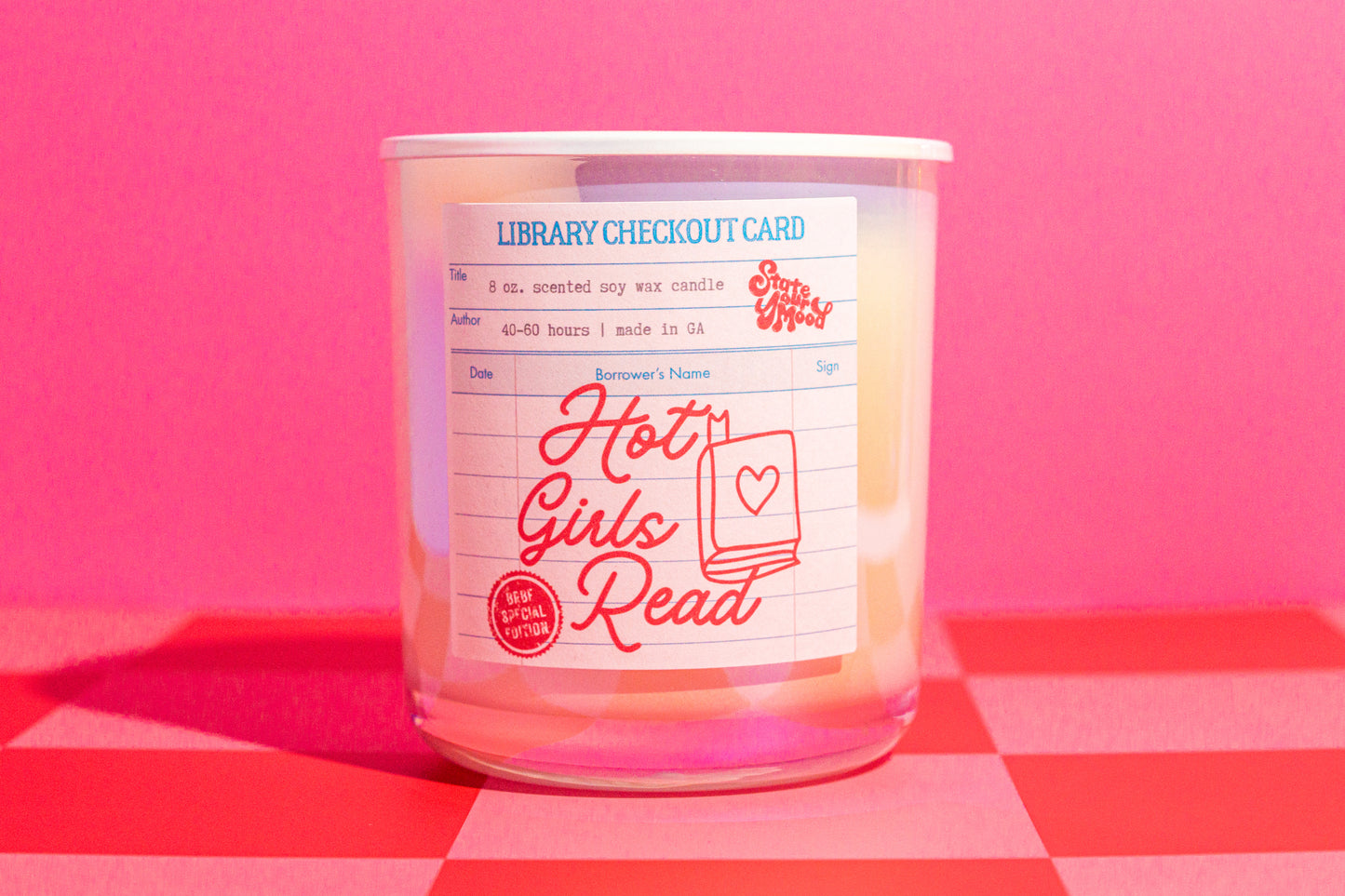 hot girls read books candle (preorder)