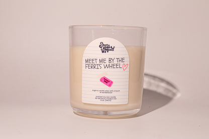 meet me by the ferris wheel candle
