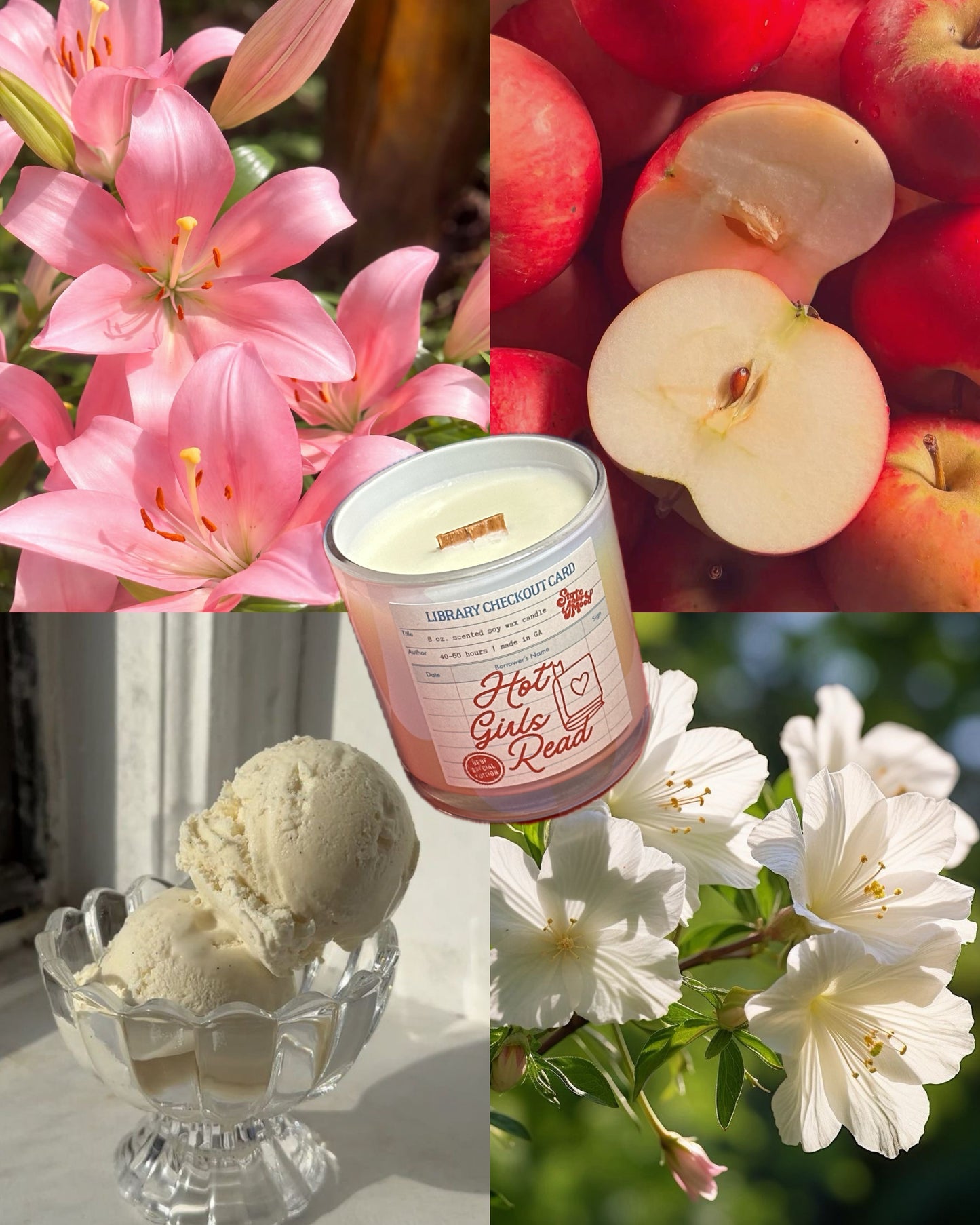 hot girls read books candle (preorder)